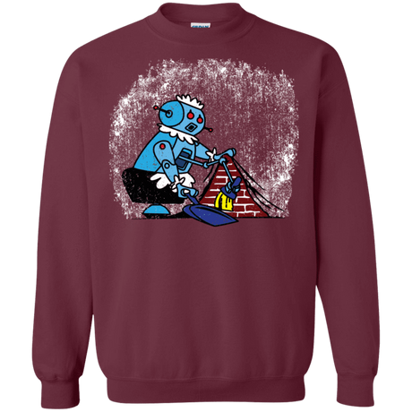 Sweatshirts Maroon / S Robot Cleaner Crewneck Sweatshirt