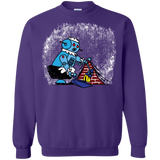 Sweatshirts Purple / S Robot Cleaner Crewneck Sweatshirt