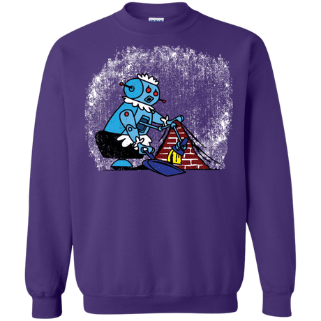 Sweatshirts Purple / S Robot Cleaner Crewneck Sweatshirt