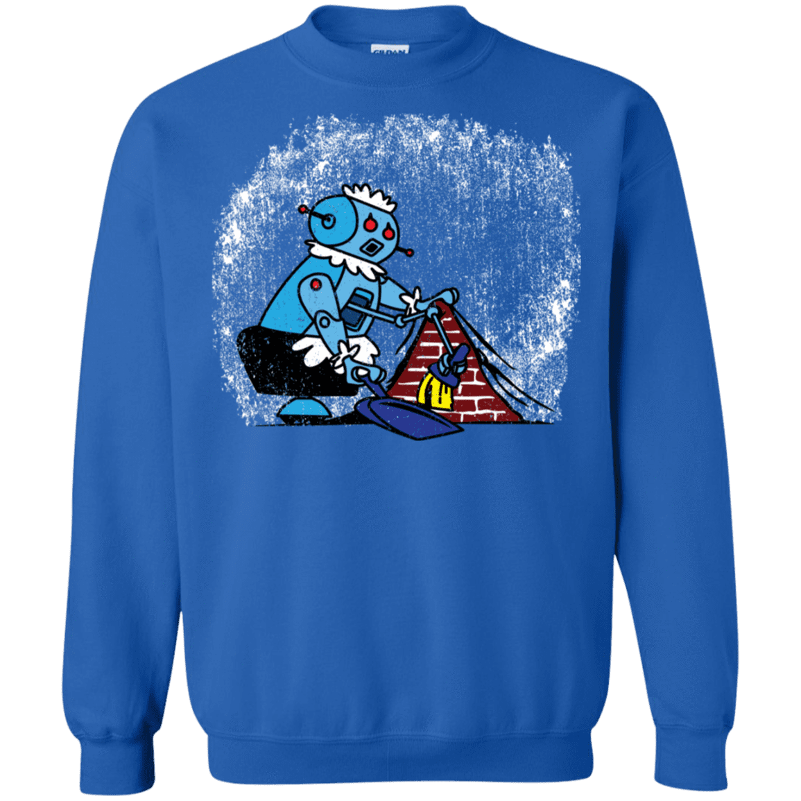 Sweatshirts Royal / S Robot Cleaner Crewneck Sweatshirt