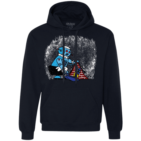 Sweatshirts Navy / S Robot Cleaner Premium Fleece Hoodie