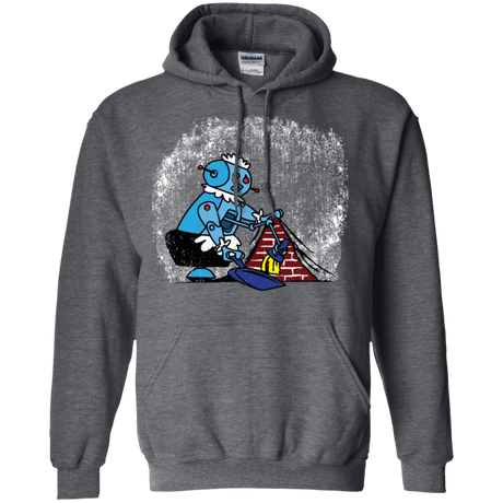 Sweatshirts Dark Heather / S Robot Cleaner Pullover Hoodie