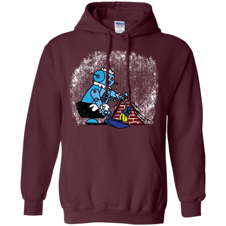 Sweatshirts Maroon / S Robot Cleaner Pullover Hoodie