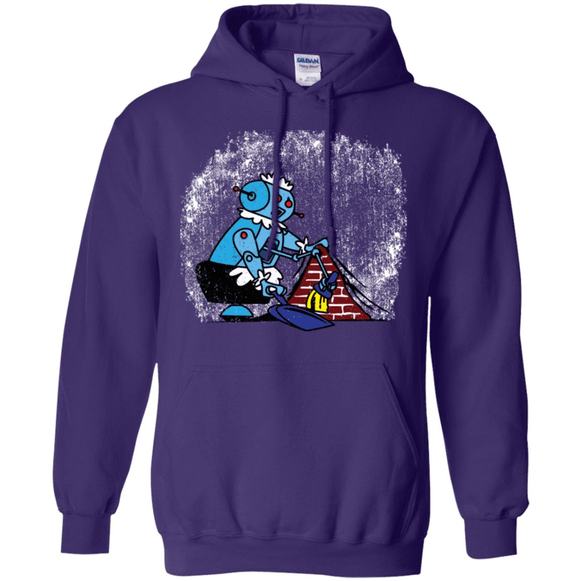 Sweatshirts Purple / S Robot Cleaner Pullover Hoodie