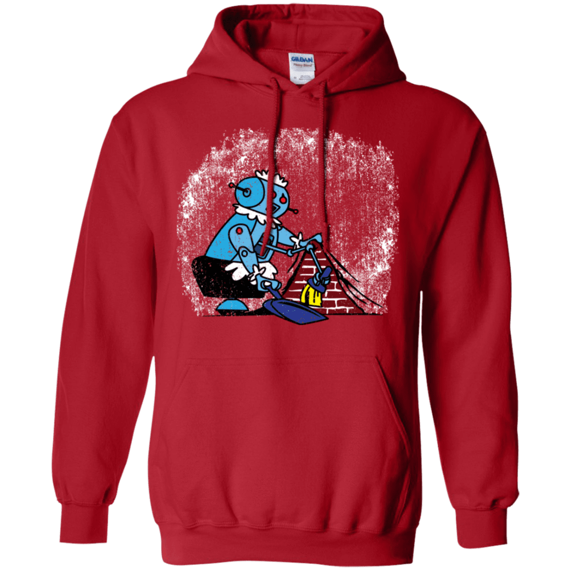 Sweatshirts Red / S Robot Cleaner Pullover Hoodie