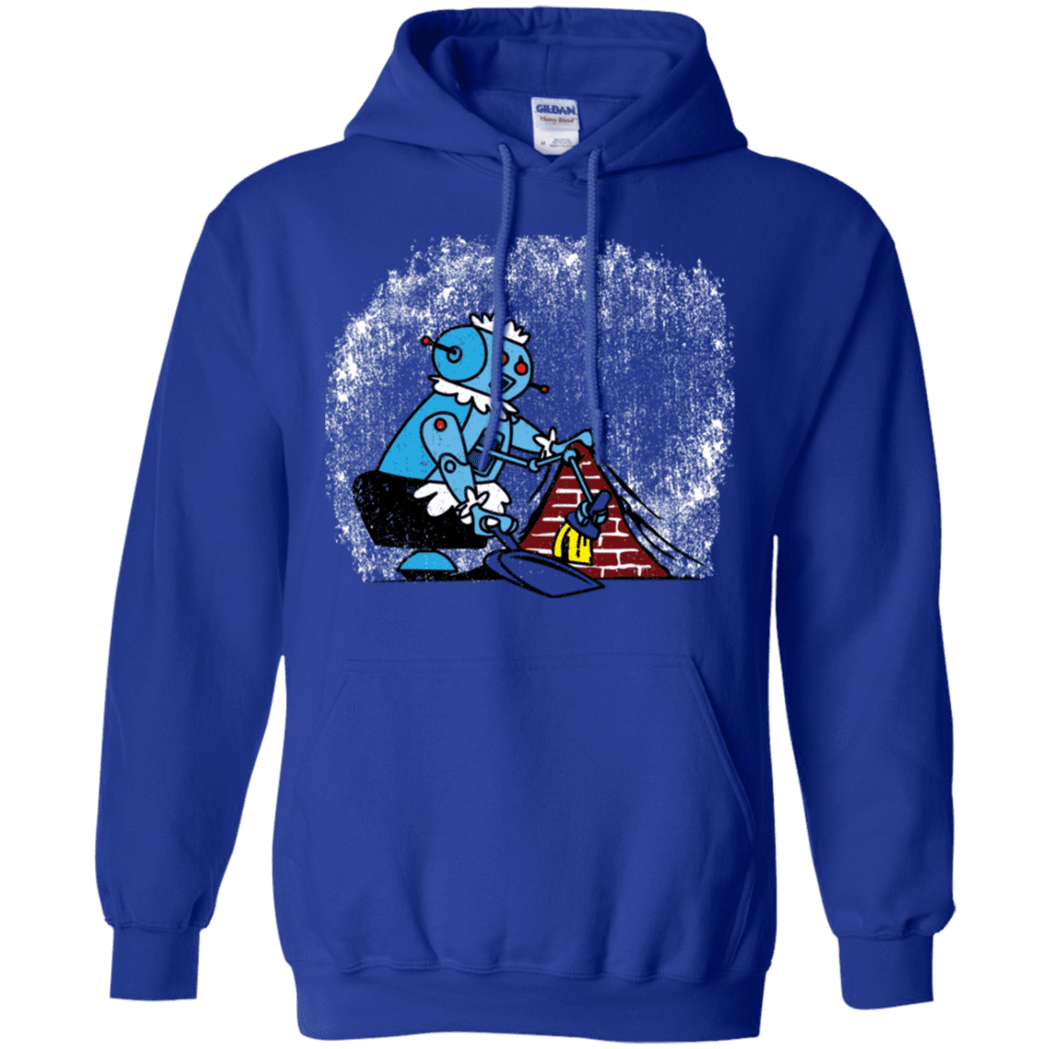 Sweatshirts Royal / S Robot Cleaner Pullover Hoodie