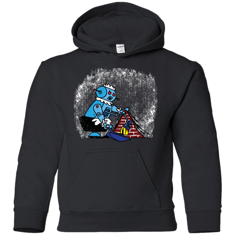 Sweatshirts Black / YS Robot Cleaner Youth Hoodie