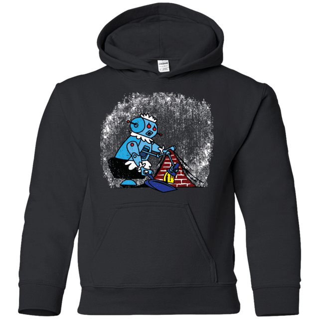 Sweatshirts Black / YS Robot Cleaner Youth Hoodie