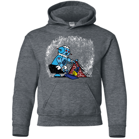 Sweatshirts Dark Heather / YS Robot Cleaner Youth Hoodie