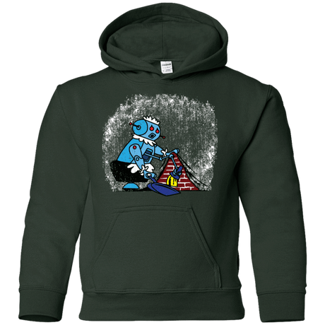 Sweatshirts Forest Green / YS Robot Cleaner Youth Hoodie