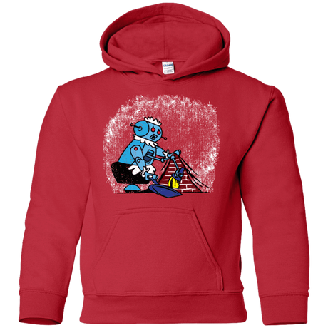 Sweatshirts Red / YS Robot Cleaner Youth Hoodie