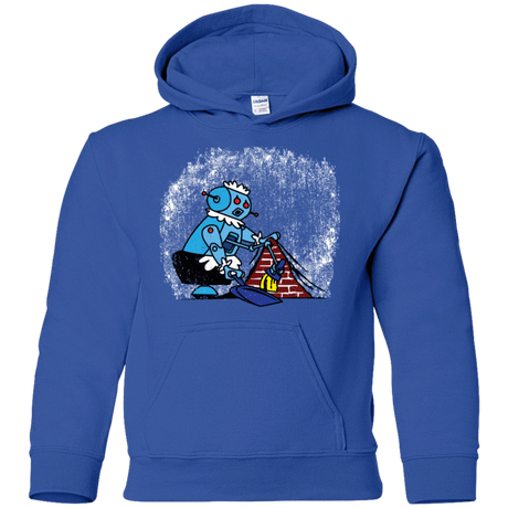 Sweatshirts Royal / YS Robot Cleaner Youth Hoodie