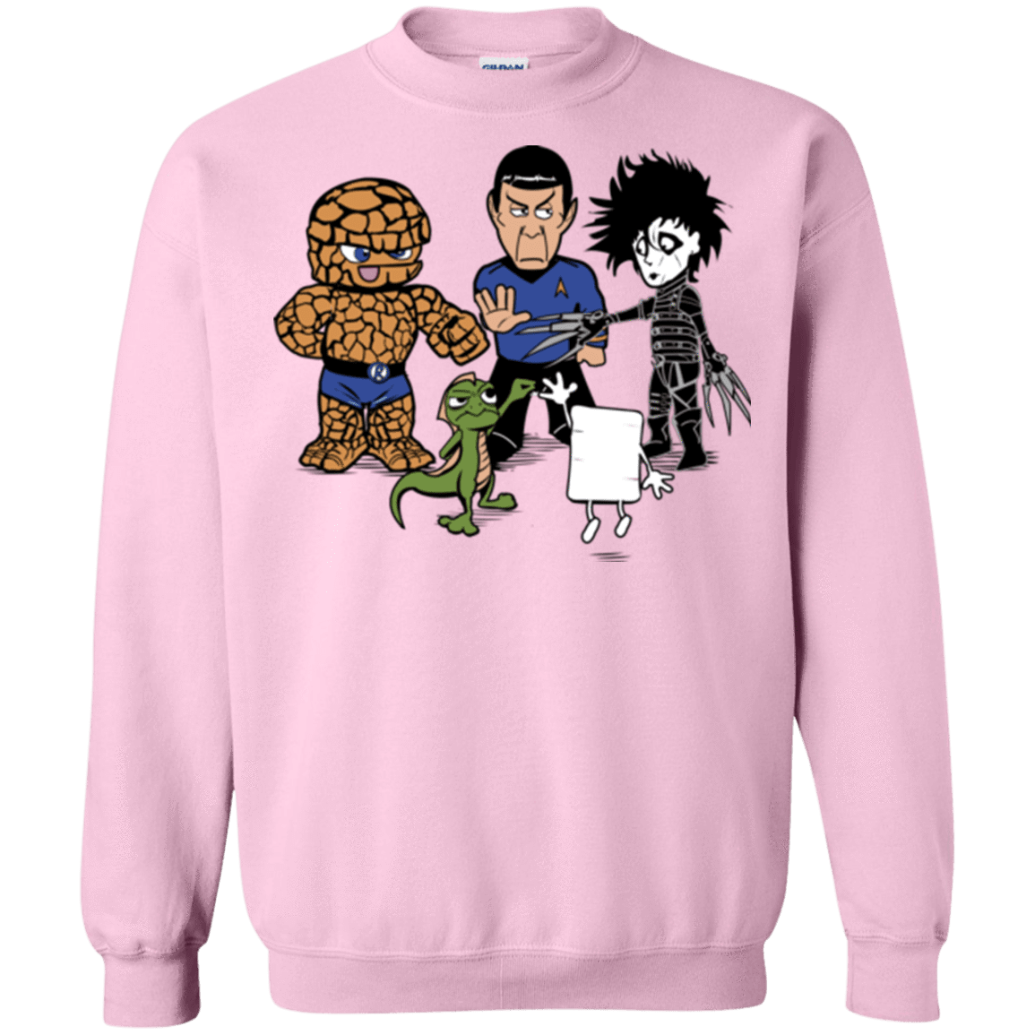 Sweatshirts Light Pink / Small Rock Paper Scissors Crewneck Sweatshirt