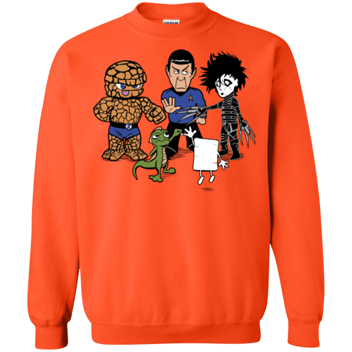 Sweatshirts Orange / Small Rock Paper Scissors Crewneck Sweatshirt