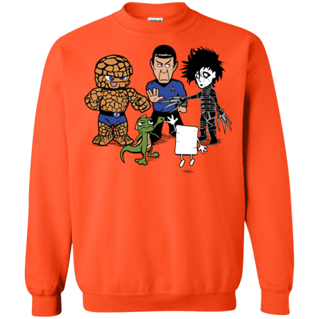 Sweatshirts Orange / Small Rock Paper Scissors Crewneck Sweatshirt