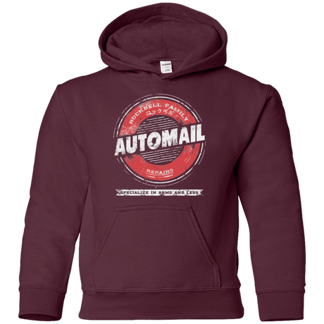 Sweatshirts Maroon / YS Rockbell Automail Youth Hoodie