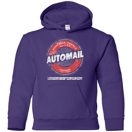 Sweatshirts Purple / YS Rockbell Automail Youth Hoodie