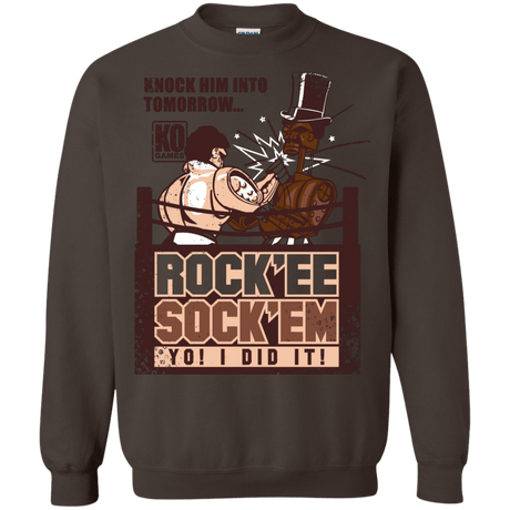 Sweatshirts Dark Chocolate / Small Rockee Sockem Crewneck Sweatshirt