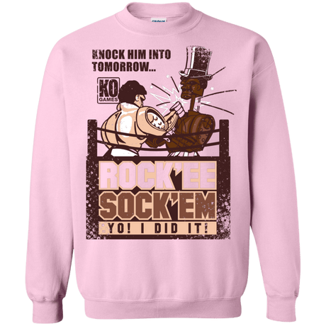 Sweatshirts Light Pink / Small Rockee Sockem Crewneck Sweatshirt
