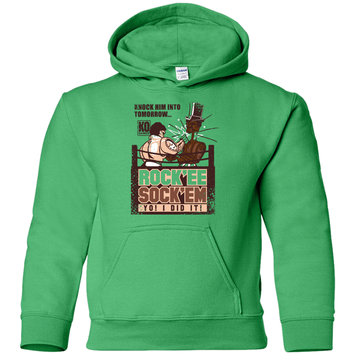 Sweatshirts Irish Green / YS Rockee Sockem Youth Hoodie