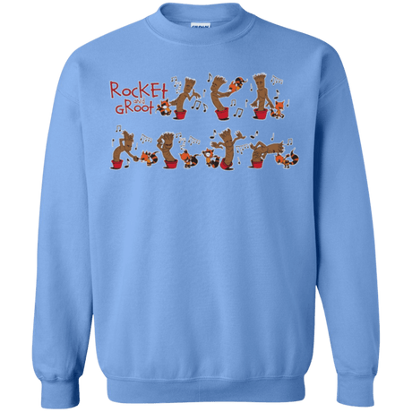 Sweatshirts Carolina Blue / Small Rocket and Groot Crewneck Sweatshirt