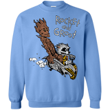 Sweatshirts Carolina Blue / Small Rocket and Groot Crewneck Sweatshirt