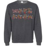 Sweatshirts Dark Heather / Small Rocket and Groot Crewneck Sweatshirt