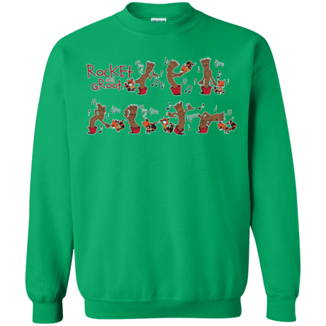 Sweatshirts Irish Green / Small Rocket and Groot Crewneck Sweatshirt
