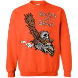 Sweatshirts Orange / Small Rocket and Groot Crewneck Sweatshirt