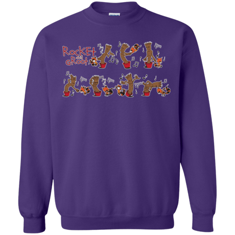 Sweatshirts Purple / Small Rocket and Groot Crewneck Sweatshirt