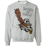 Sweatshirts Sport Grey / Small Rocket and Groot Crewneck Sweatshirt