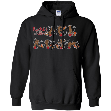 Sweatshirts Black / Small Rocket and Groot Pullover Hoodie