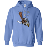 Sweatshirts Carolina Blue / Small Rocket and Groot Pullover Hoodie