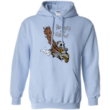 Sweatshirts Light Blue / Small Rocket and Groot Pullover Hoodie