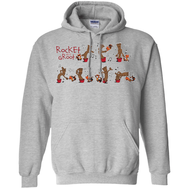 Sweatshirts Sport Grey / Small Rocket and Groot Pullover Hoodie