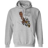 Sweatshirts Sport Grey / Small Rocket and Groot Pullover Hoodie