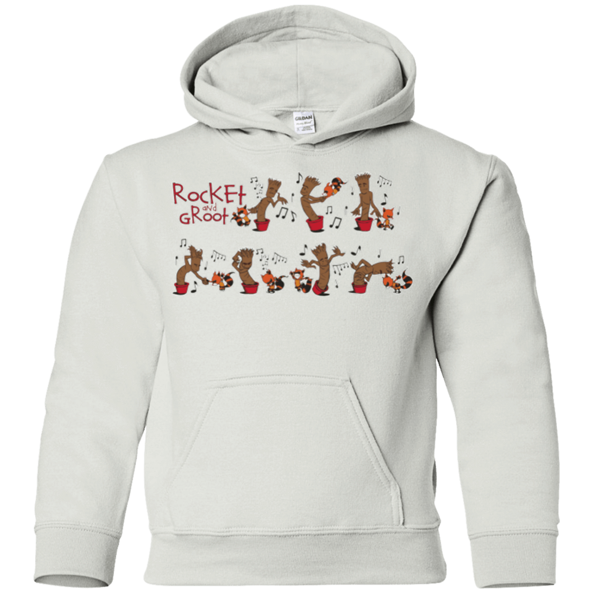 Sweatshirts White / YS Rocket and Groot Youth Hoodie