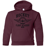 Sweatshirts Maroon / YS Rocket Flight Academy Youth Hoodie