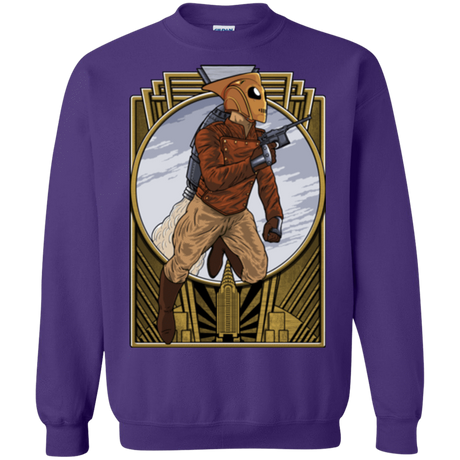 Sweatshirts Purple / Small Rocket Man Crewneck Sweatshirt