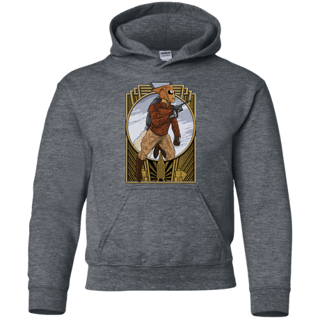 Sweatshirts Dark Heather / YS Rocket Man Youth Hoodie