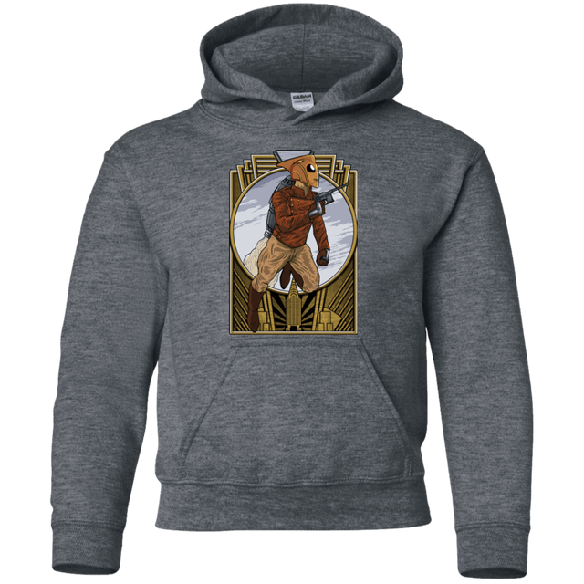Sweatshirts Dark Heather / YS Rocket Man Youth Hoodie