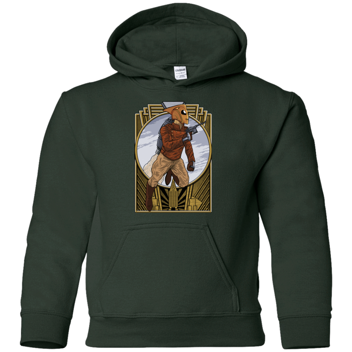 Sweatshirts Forest Green / YS Rocket Man Youth Hoodie