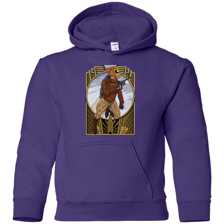 Sweatshirts Purple / YS Rocket Man Youth Hoodie