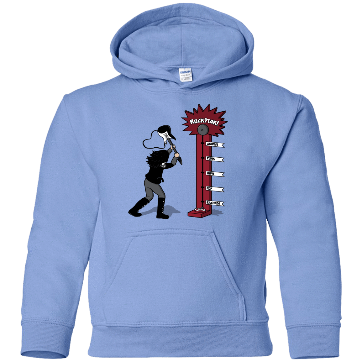 Sweatshirts Carolina Blue / YS Rockstar Youth Hoodie