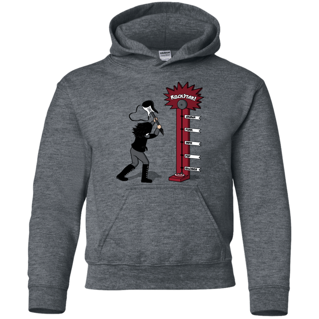Sweatshirts Dark Heather / YS Rockstar Youth Hoodie