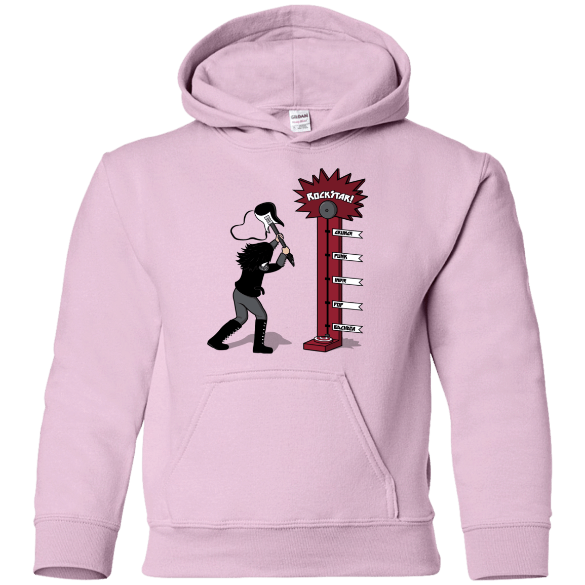 Sweatshirts Light Pink / YS Rockstar Youth Hoodie