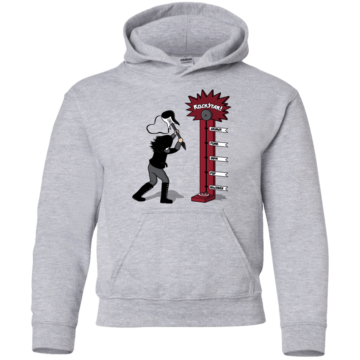 Sweatshirts Sport Grey / YS Rockstar Youth Hoodie