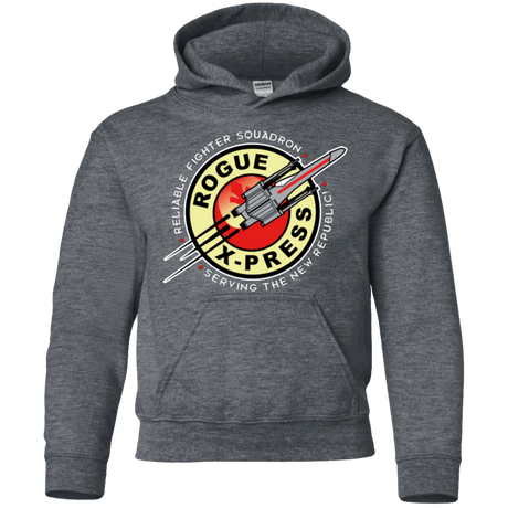 Sweatshirts Dark Heather / YS Rogue X-Press Youth Hoodie