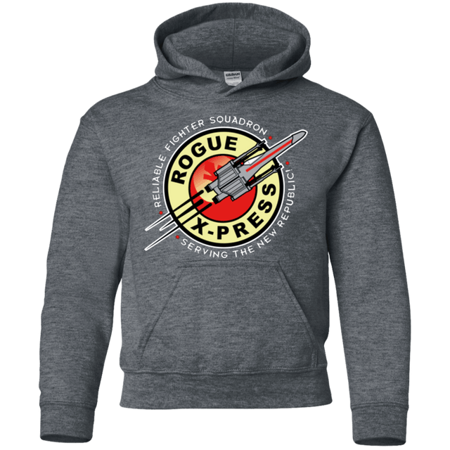 Sweatshirts Dark Heather / YS Rogue X-Press Youth Hoodie