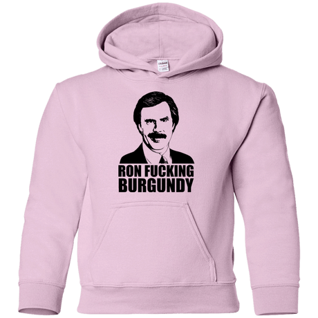 Sweatshirts Light Pink / YS Ron Fucking Burgundy Youth Hoodie